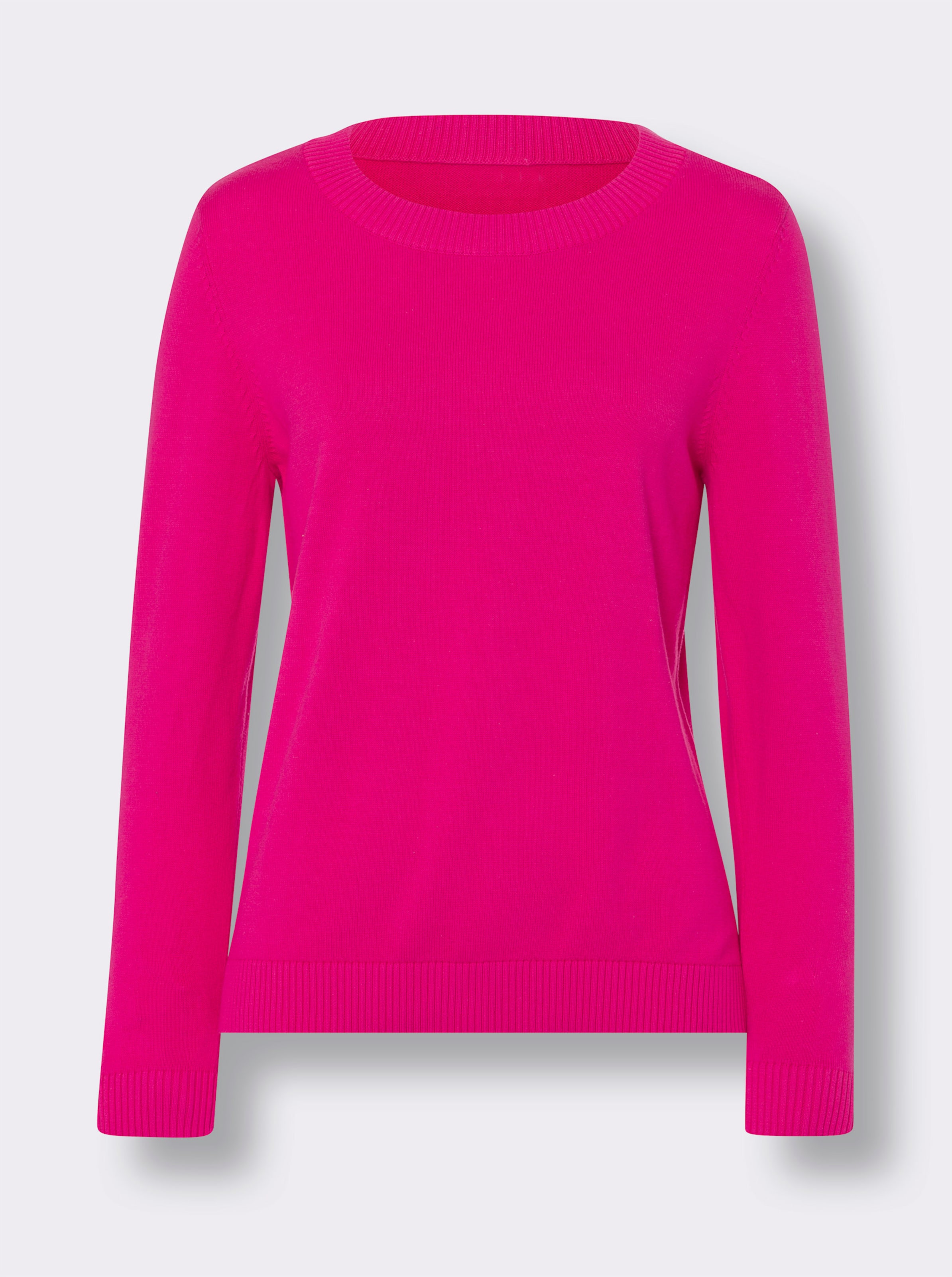 Langarm-Pullover aus reiner Baumwolle