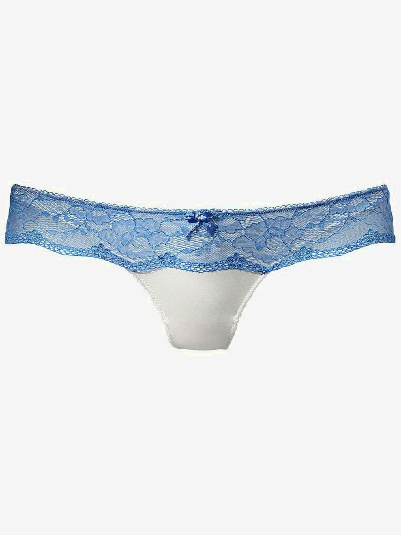 String féminin avec large ceinture en dentelle florale