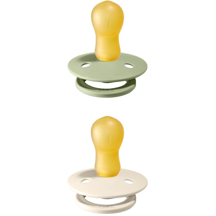 BIBS® Schnuller Colour Ivory  Sage 0-6 Monate, 2 Stk.