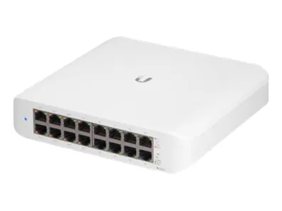 Ubiquiti UniFi Switch Lite USW-Lite-16-POE - Switch - Administreret - 16 x 10/100/1000 (8 PoE ) - desktop, væg-monterbar - PoE  (45 W)