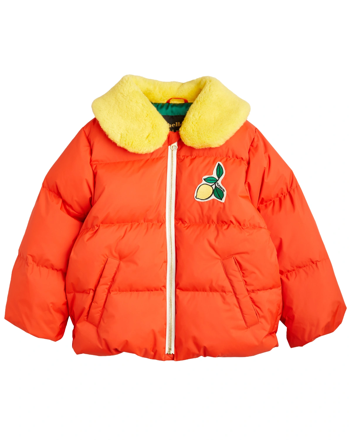 Steppjacke LEMONS mit Kunstfellbesatz in red
