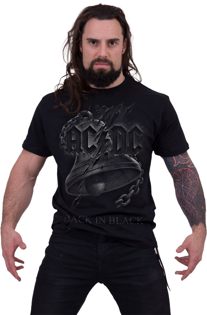 Back In Black Torn | AC/DC T-Shirt Manches courtes