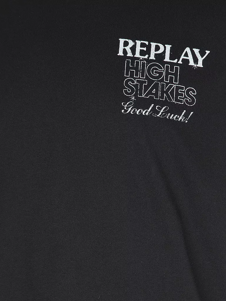 REPLAY T-Shirt schwarz