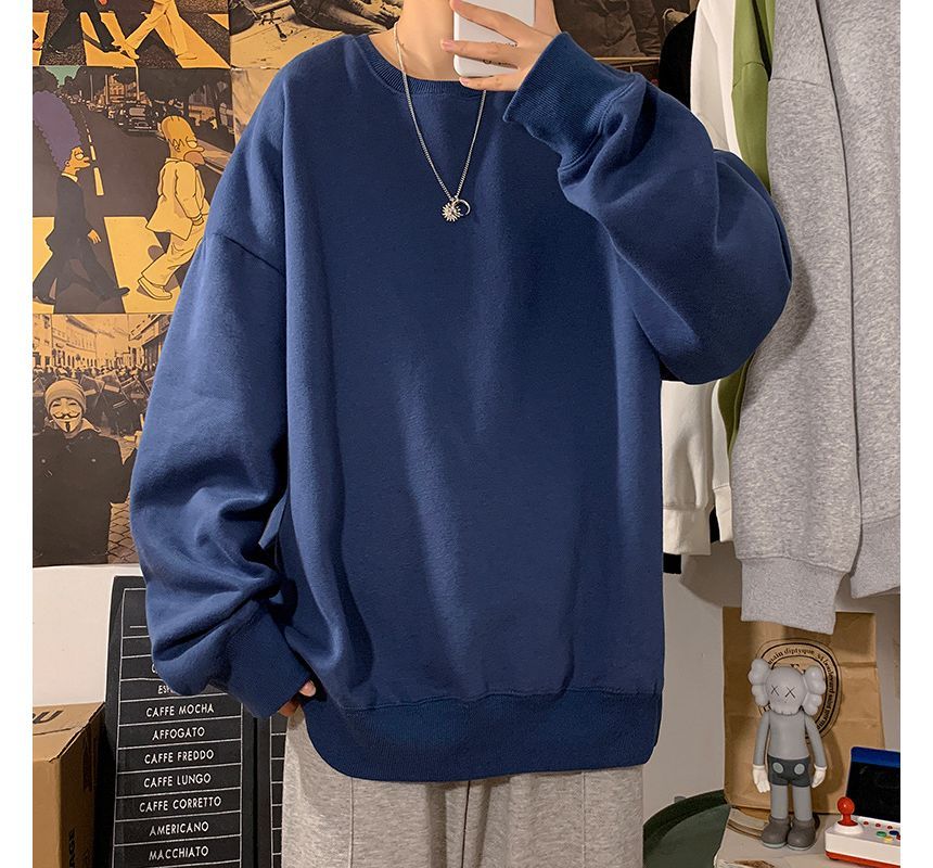 Ninine - effen sweatshirt met ronde hals