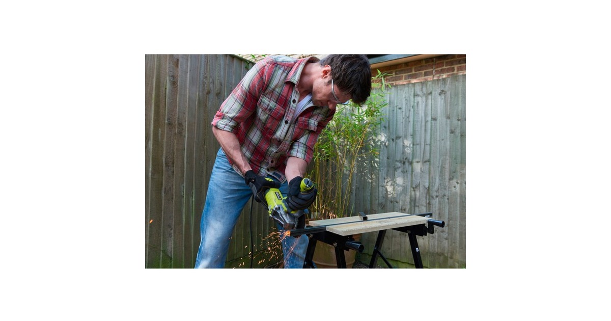RyobiRAG950-125S haakse slijper  (Groen/zwart)