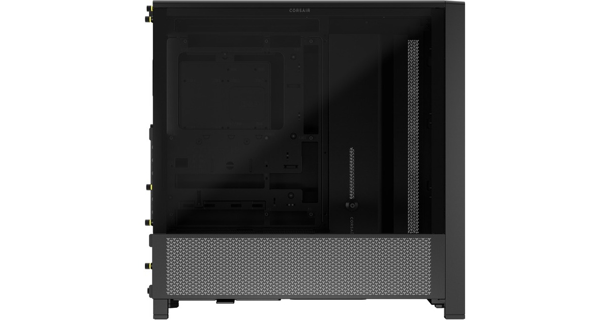 CorsairFRAME 4000D midi tower behuizing  (Zwart | 2x USB-A | 1x USB-C | Tempered Glass)