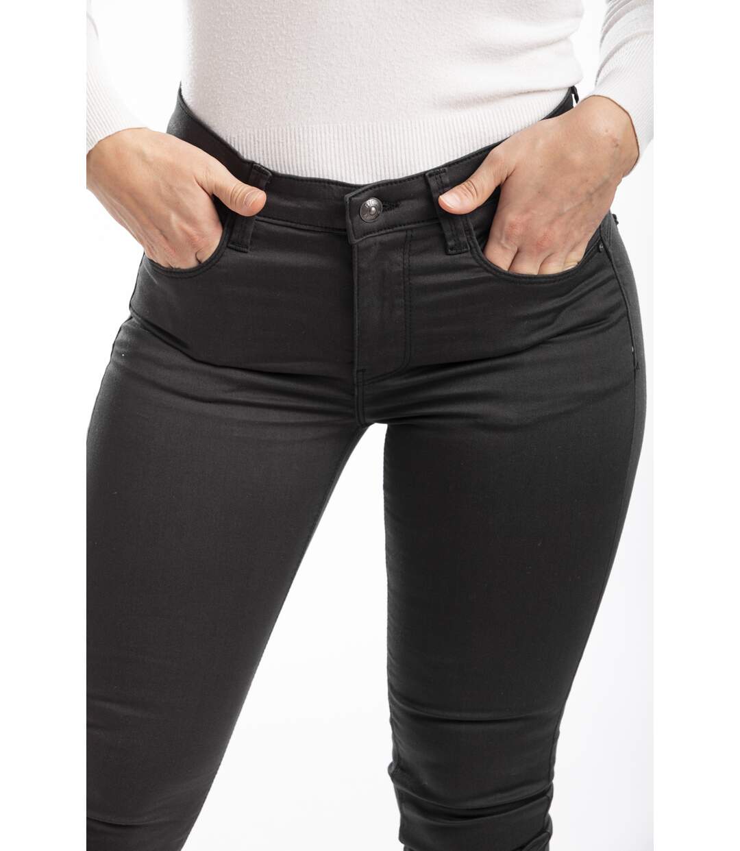 Pantalon coupe skinny LOUISE NOIR