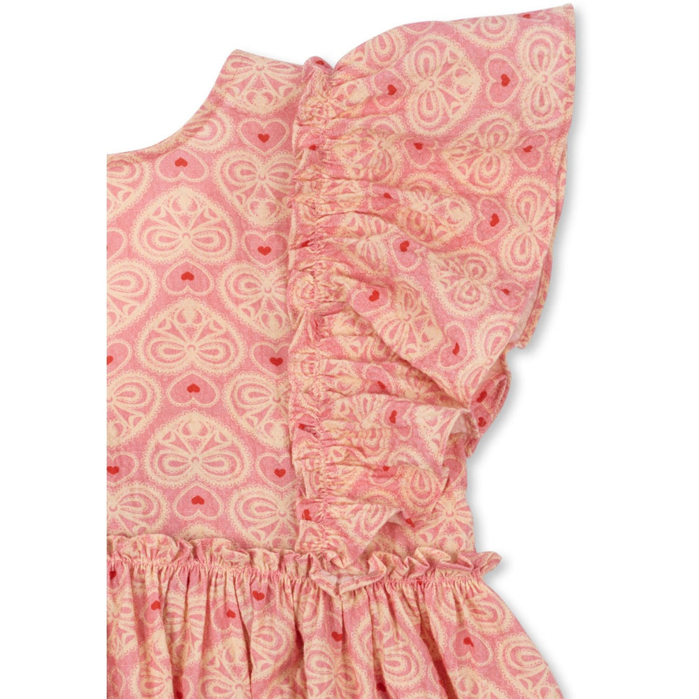 Køb Konges Sløjd Lacy Pink Ava Sløjfe Kjole GOTS