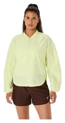 Veste coupe-vent Asics Nagino Run Jaune Femme