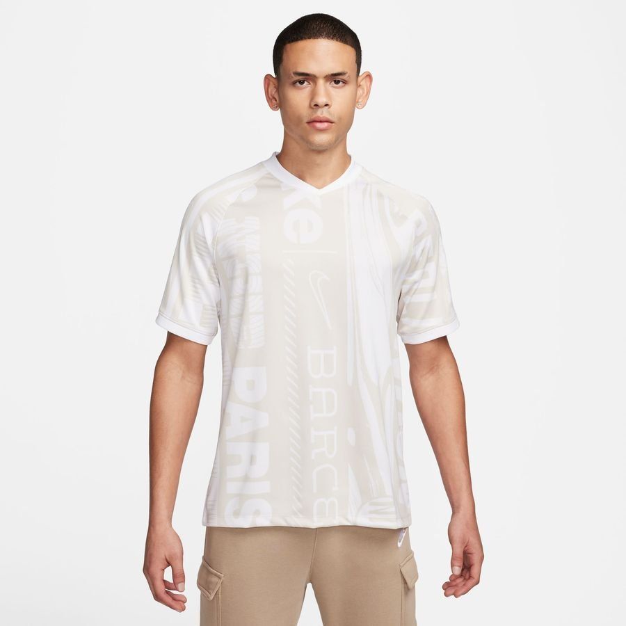 Nike T-shirt d'Entraînement Dri-FIT Culture of Football - Blanc/Or