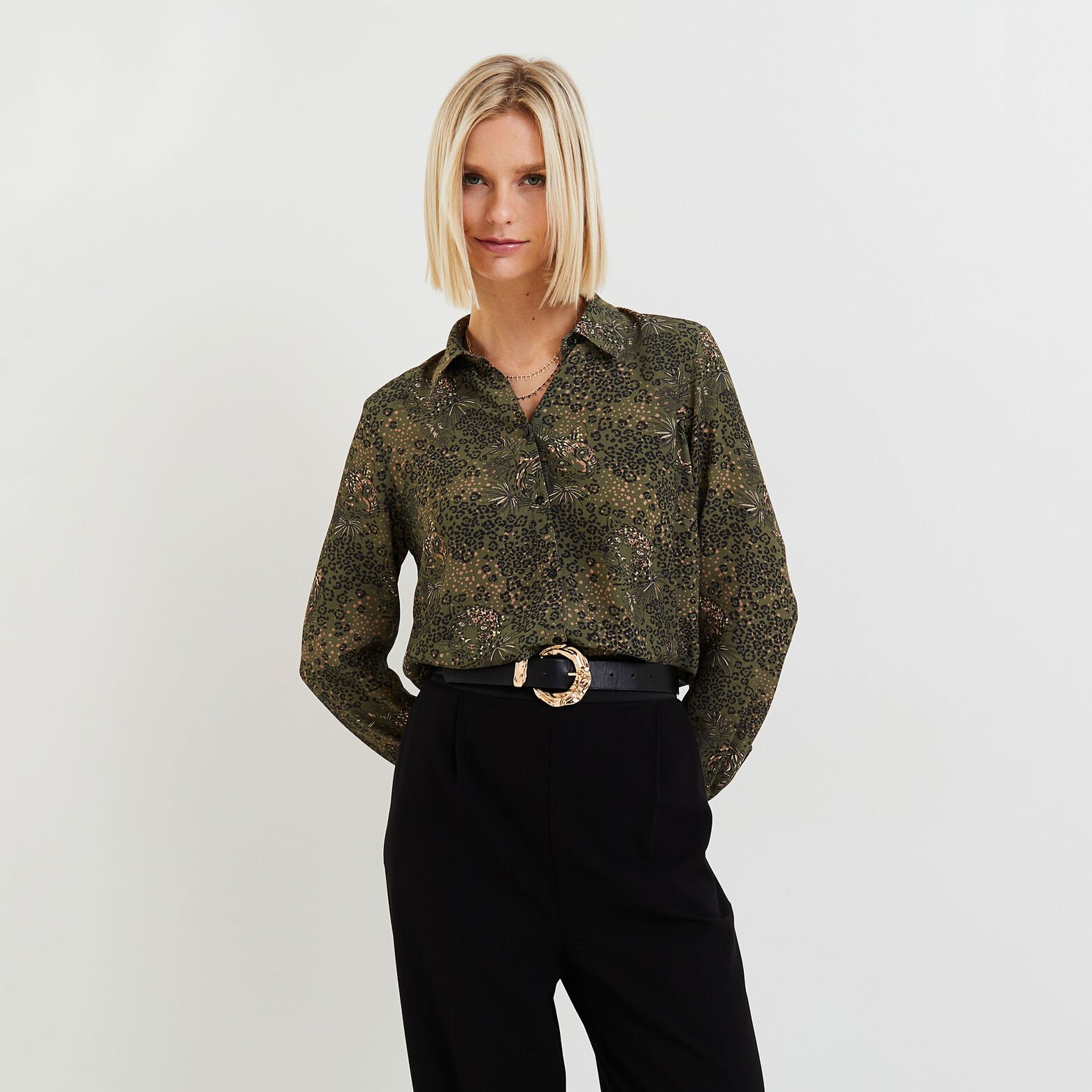Chemise imprimée femme