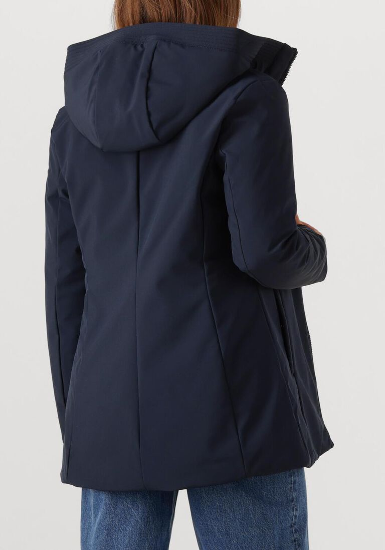 donkerblauwe woolrich jack firth down parka