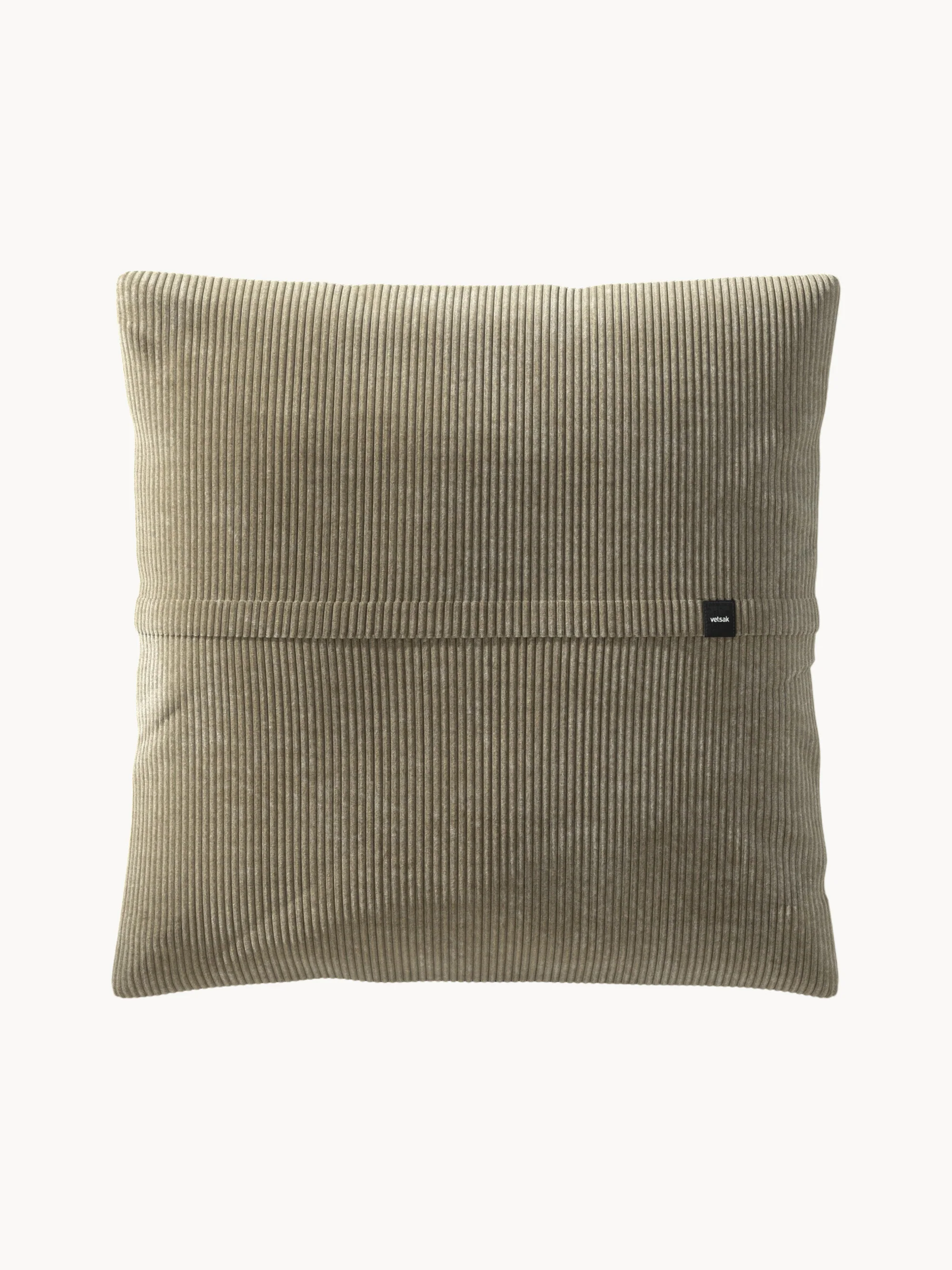 Grote corduroy bankkussen Vetsak, 60 x 60 cm