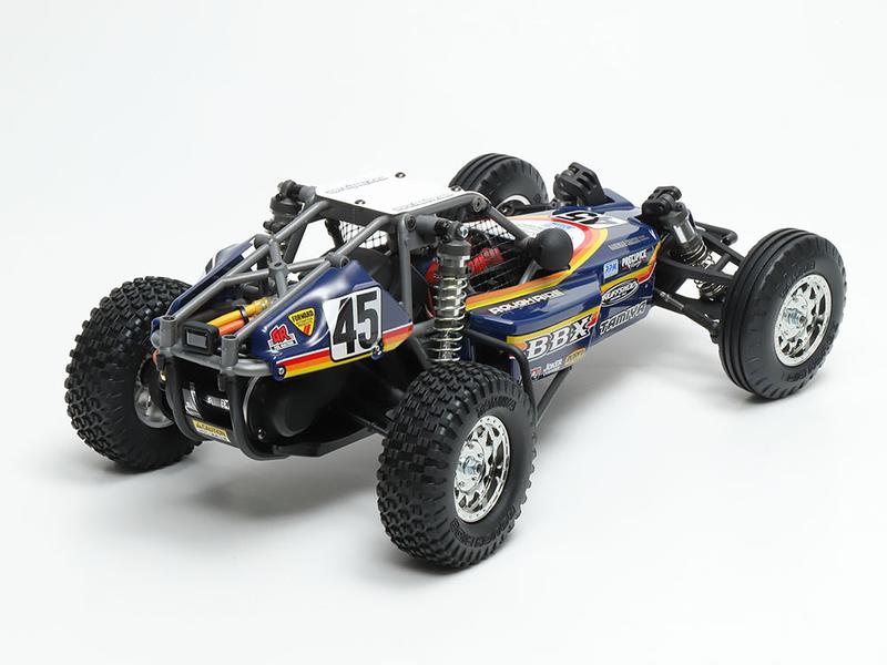 Tamiya Buggy BBX, BB-01, 2WD, Bausatz, 1:10 RWD Off-Road Buggy im klassischen Design auf einer neuen Plattform