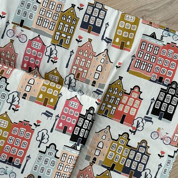 Bink Bedding Adam Boxkleed - 80 x 100 cm - Grachtenhuisjesprint