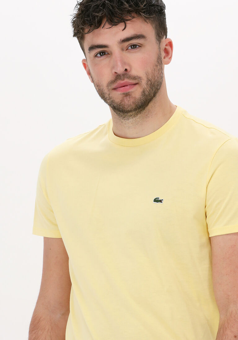 LACOSTE gele lacoste t-shirt 1ht1 men's tee-shirt 1121