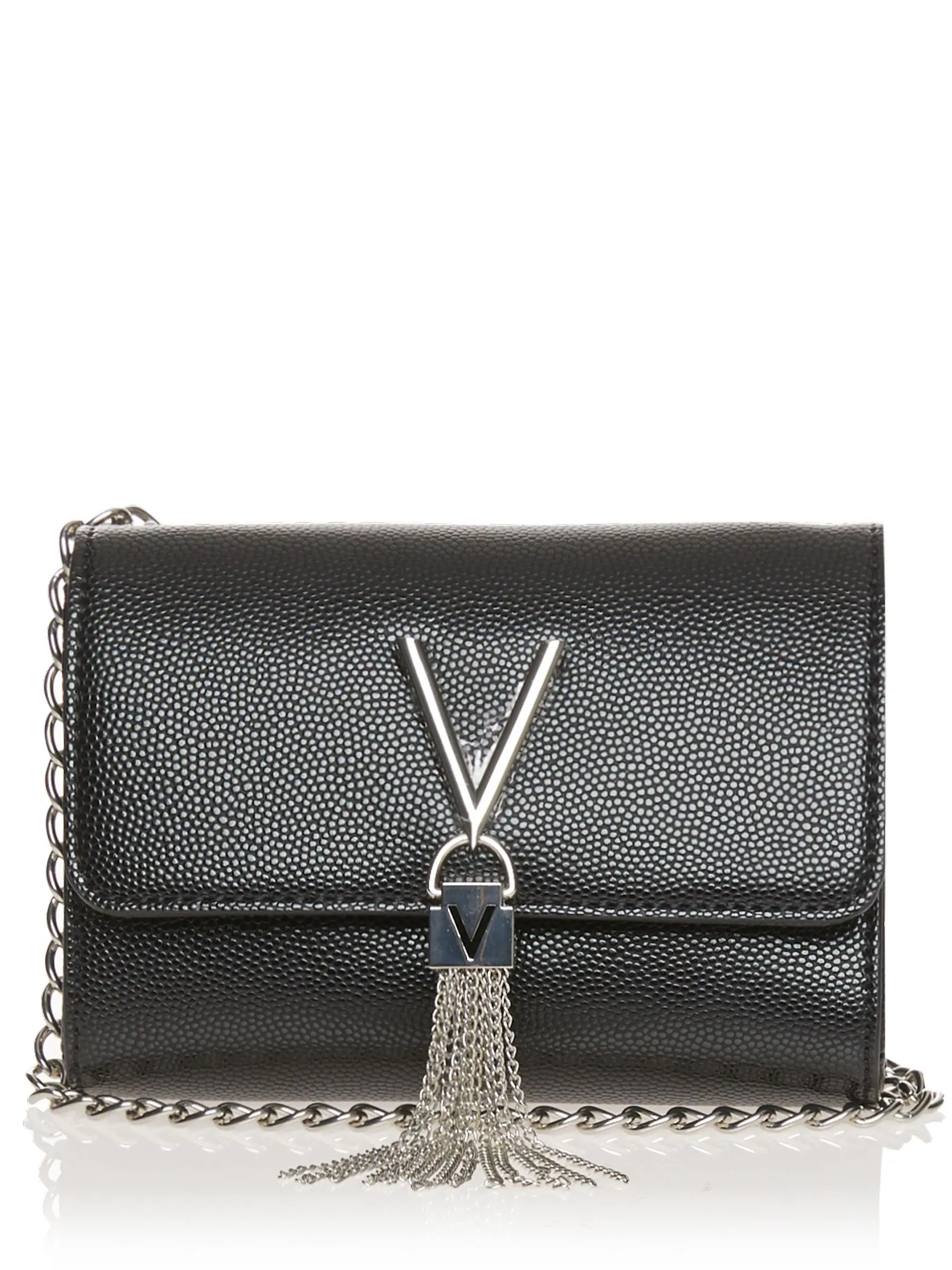 Zwart - Valentino Bags - Divina - Crossbodytas met kwastjes