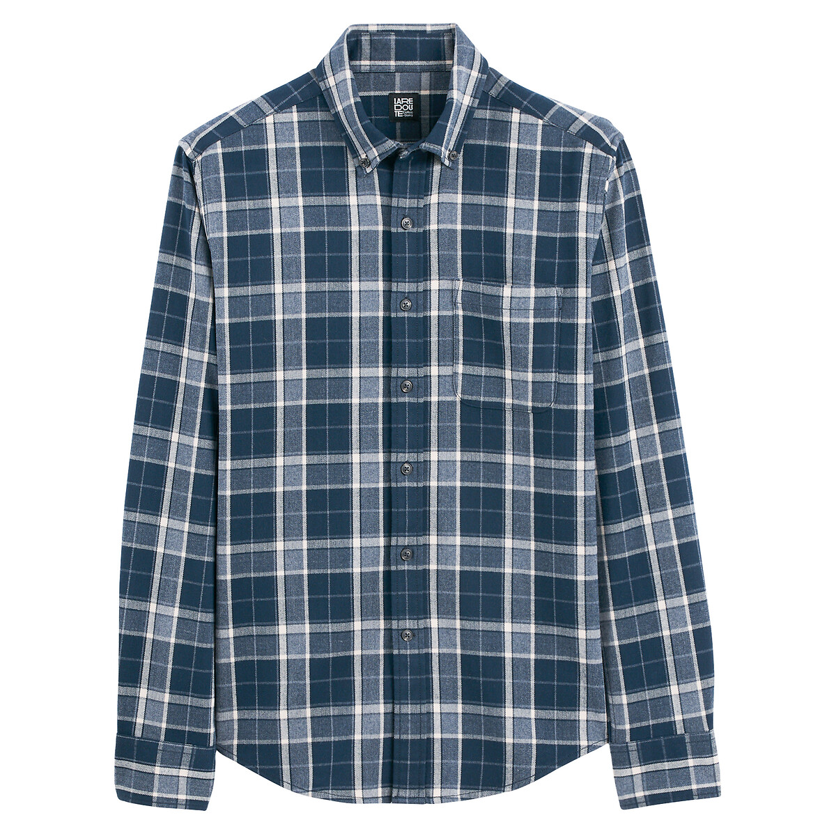 COLEÇÃO LA REDOUTE<br>Camisa de flanela xadrez, corte reto