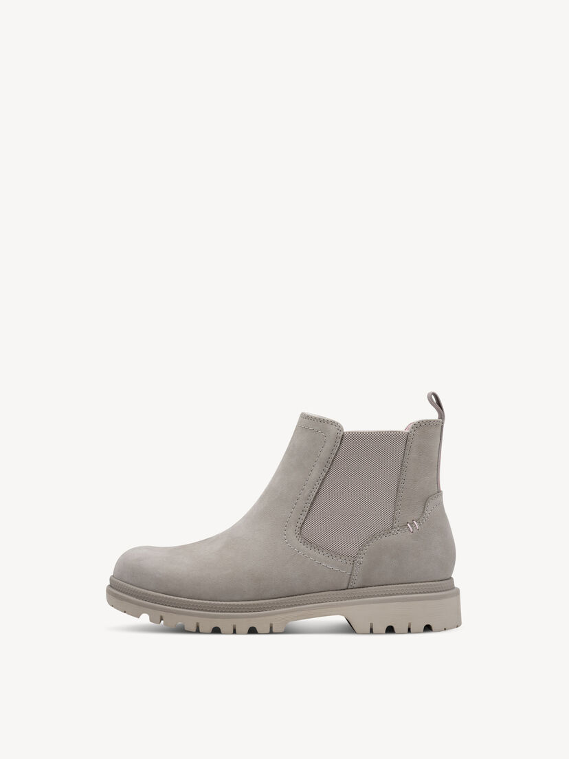 Leren Chelseaboot - grijs