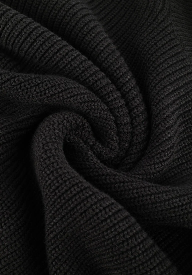 CALVIN KLEIN zwarte calvin klein coltrui ck chunky roll neck