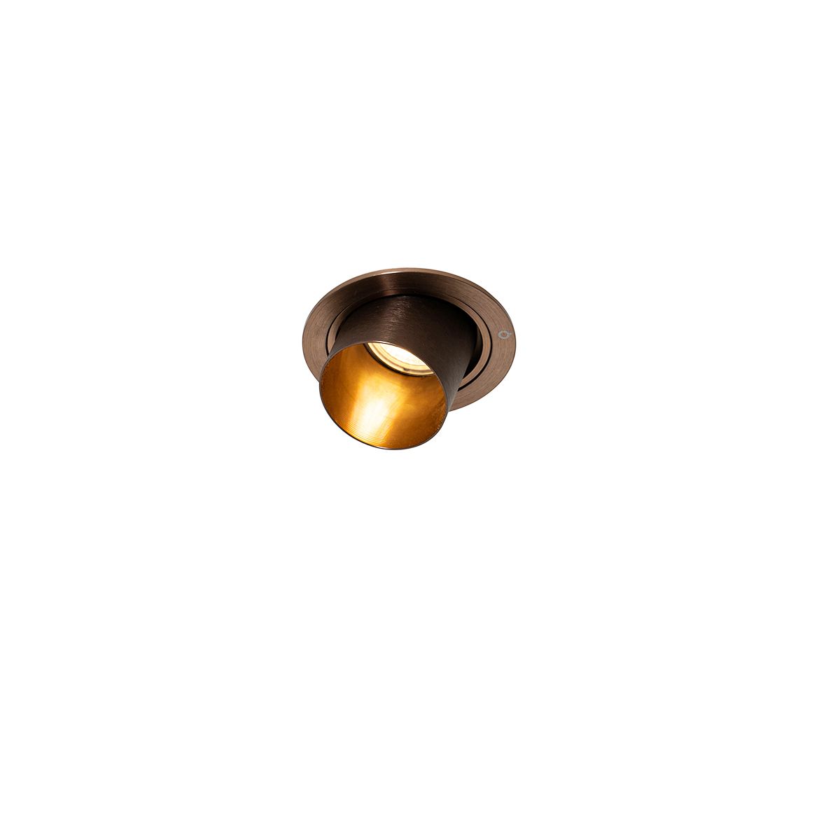 Set van 6 Moderne inbouwspot donkerbrons rond kantelbaar - Installa
