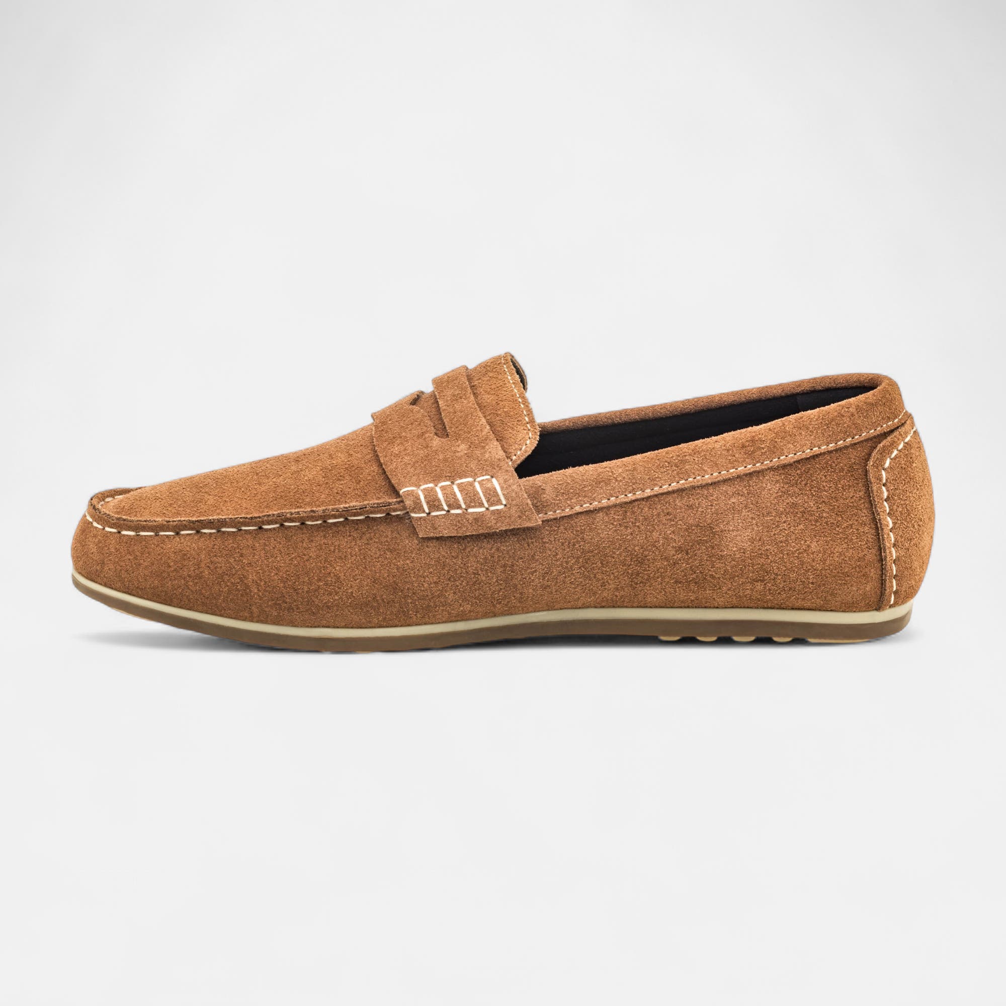 Mocassins Homme en cuir marron