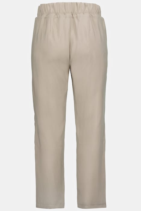 7/8-Hose, schmales Bein, Elastikbund, Zipptaschen