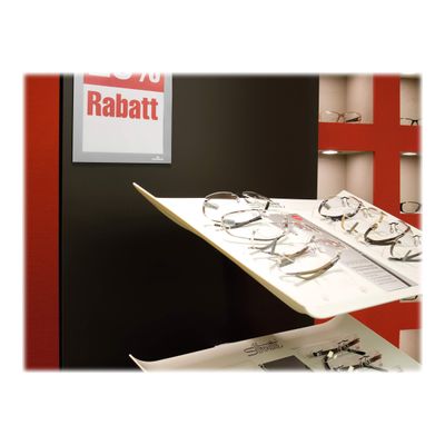 Durable Duraframe - Cadre d'affichage adhésif repositionnable - A5 - argent