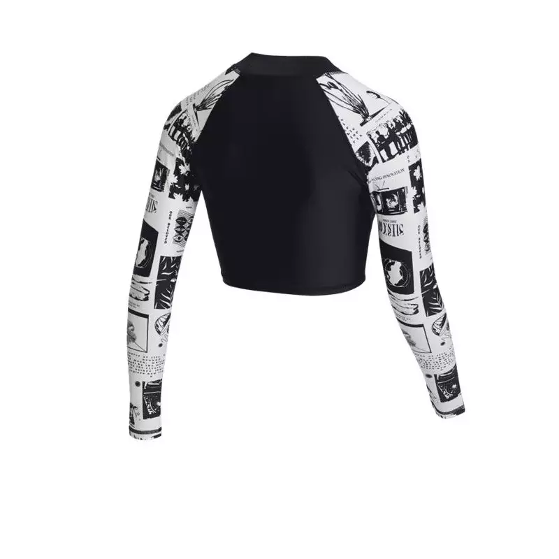 Lycra femme MYSTIC Jayde L/S Crop Rashvest Off White