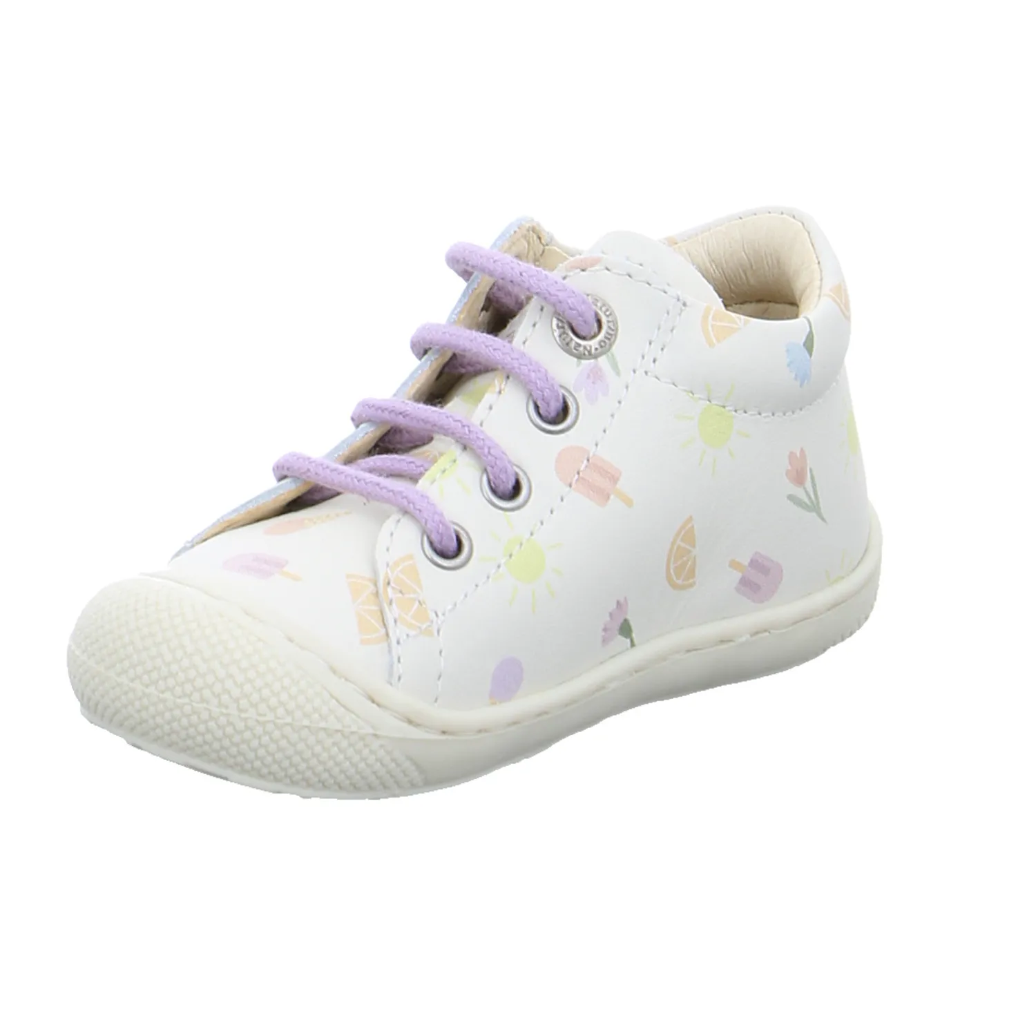 NATURINO Lauflernschuh Offwhite Leder  Bottine