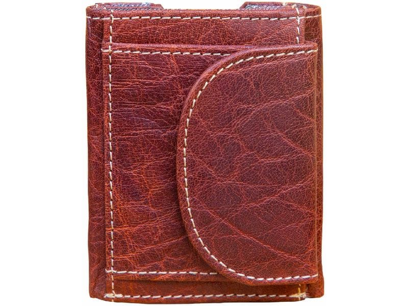 Alpenleder Portemonnaie Pocket Brandy Herren Geldbeutel