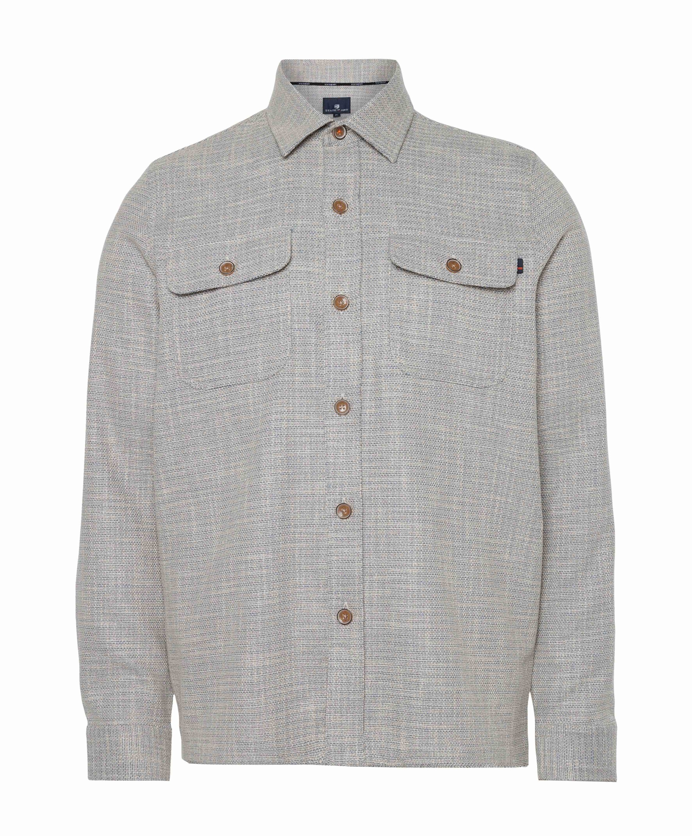 State of Art Heren overshirt blauw