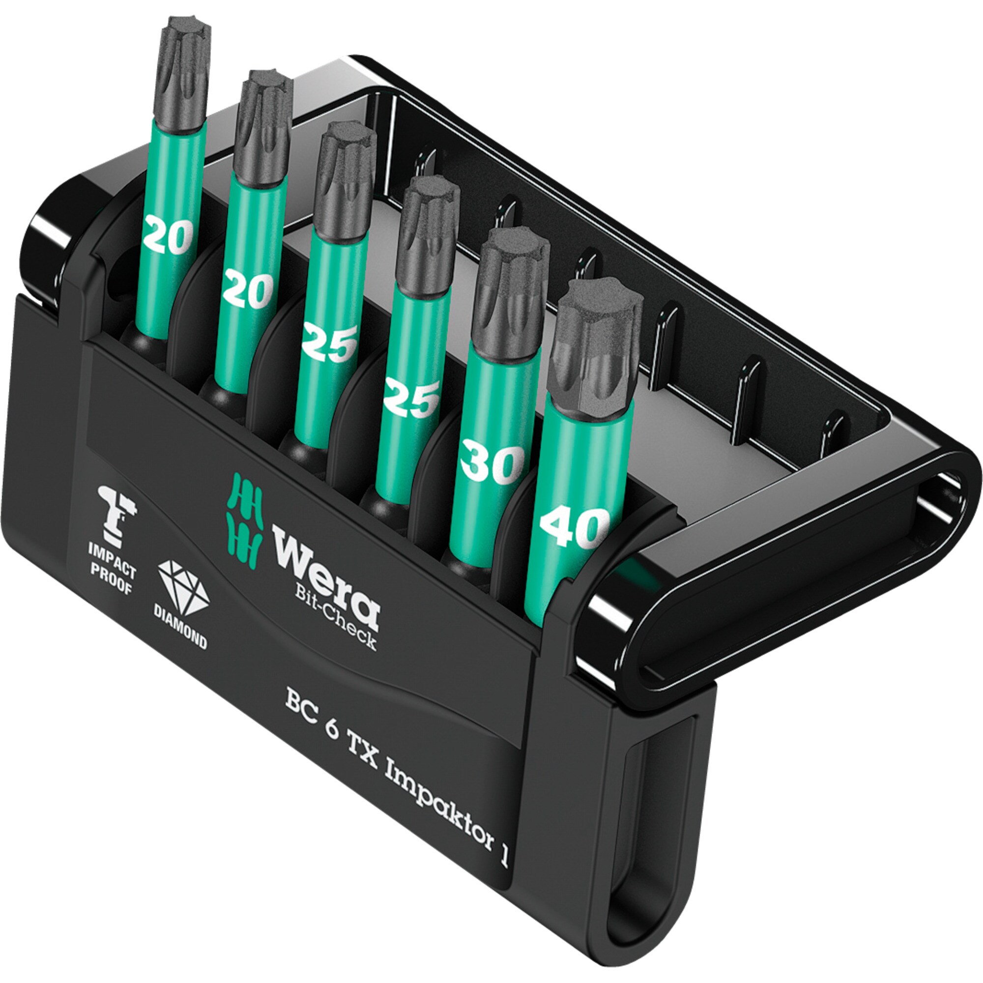 Wera Bit-Satz Bit-Check 6 TX Impaktor 1, 1/4