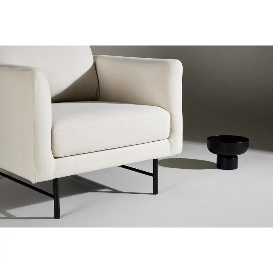 Fauteuil Wit Stof - 86x87x68cm - Sky