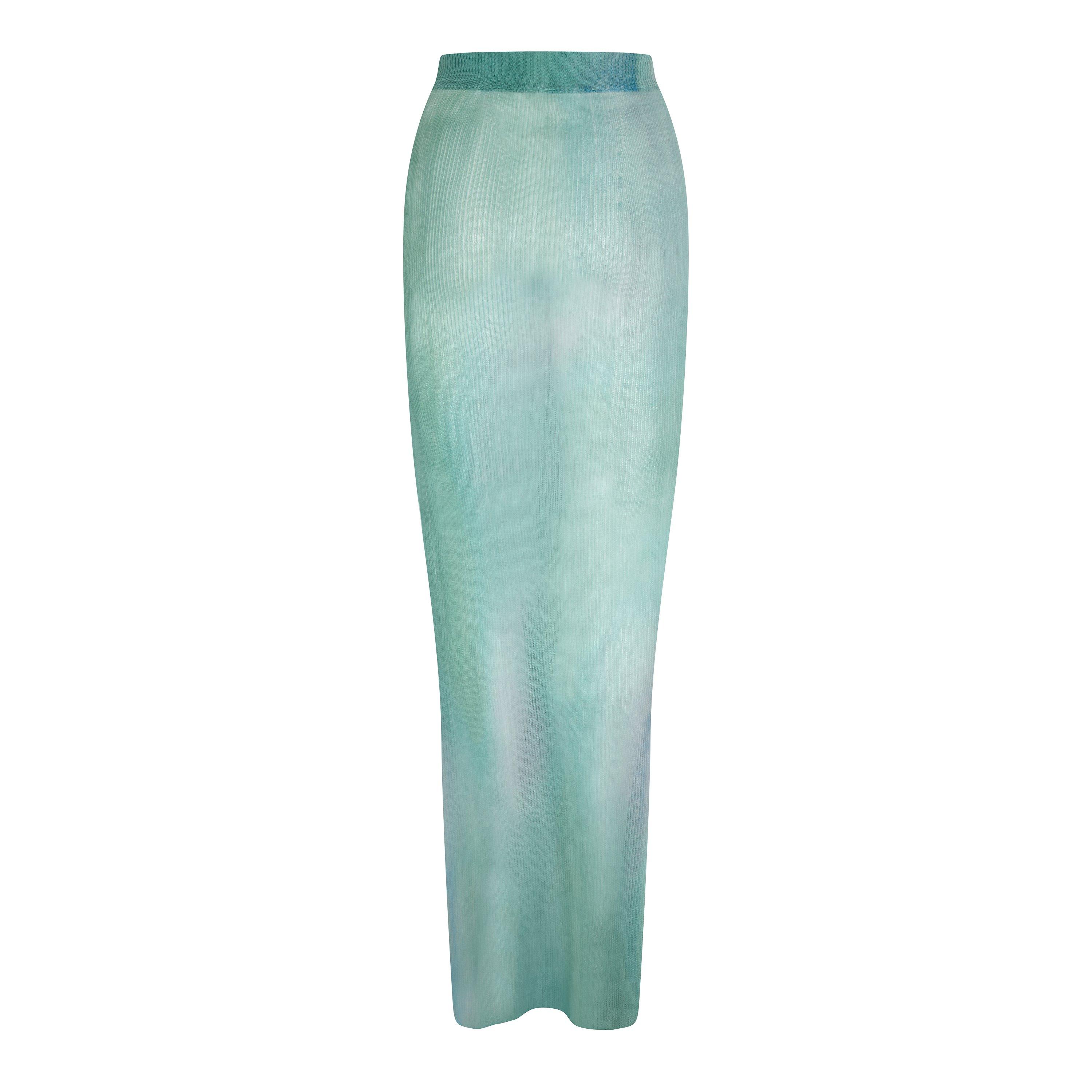 Off White Knit Maxi Skirt