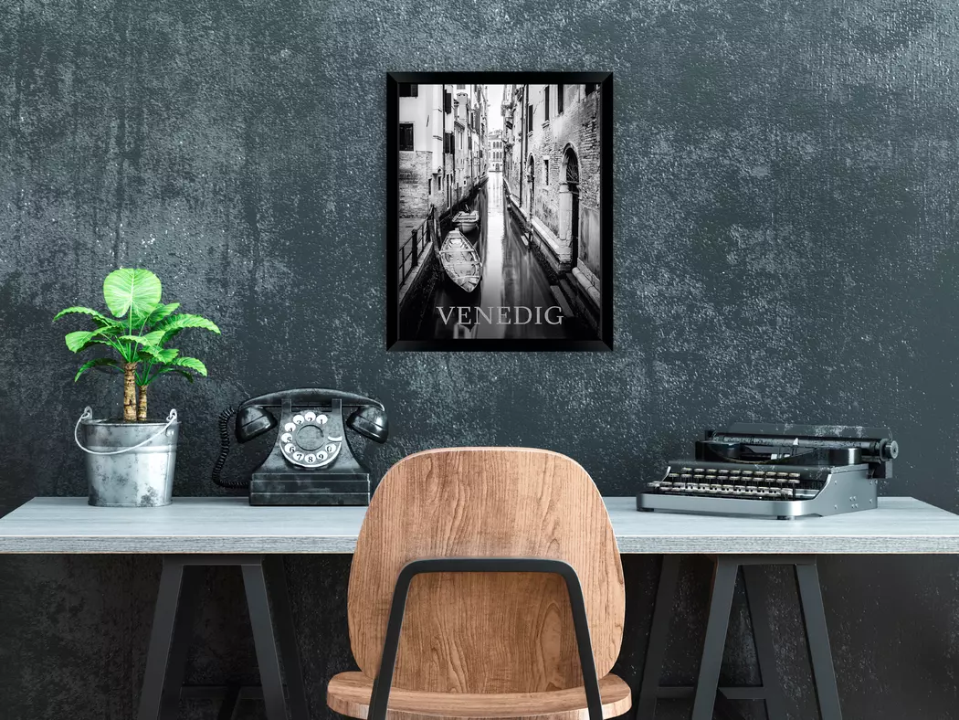 Wandbild 40 x 50 cm Venedig Glitter I