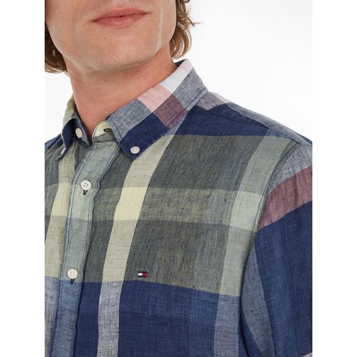 Tommy Hilfiger Multi Check Skjorte, Carbon Navy/Multi, XXL