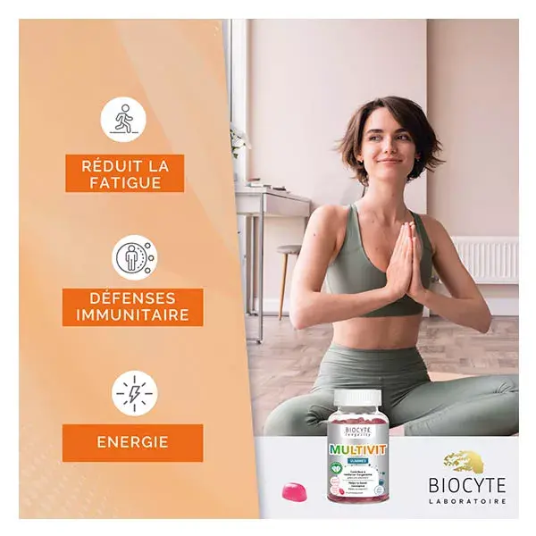 Biocyte Multivit Gummies - Sistema Imunológico, Fadiga, Energia - 60 Gomas