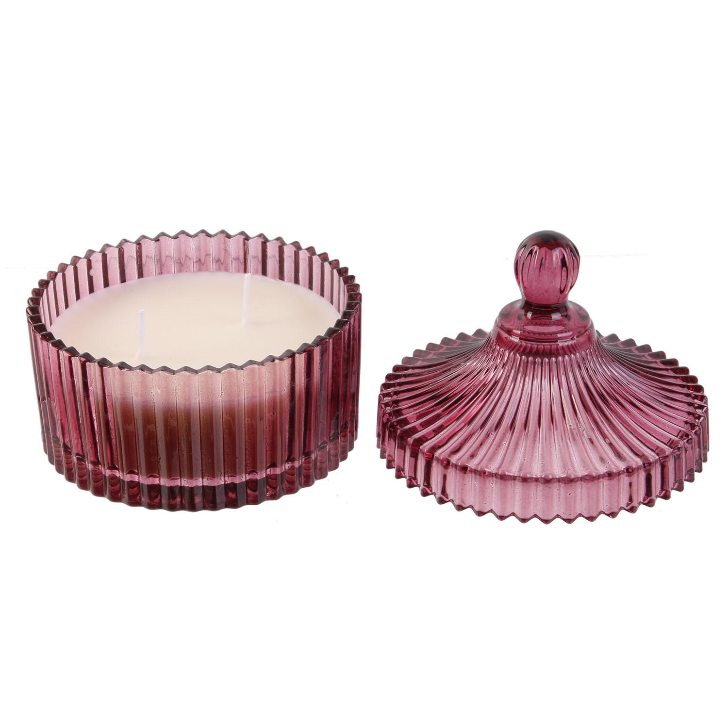 BOUGIE BOHEME ECRIN EN VERRE 10X12.5CM