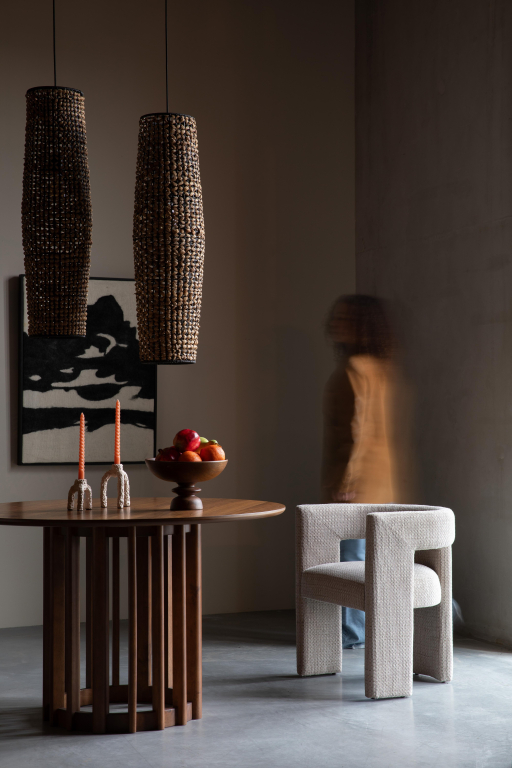 Dutchbone Medina stoel beige_1
