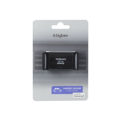 Bigben - support de voiture pour smartphone avec fixation par clip sur grille aération