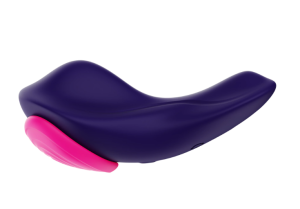 Caroline Remote Control Wearable Toy Auflege Vibrator - Lila / Pink