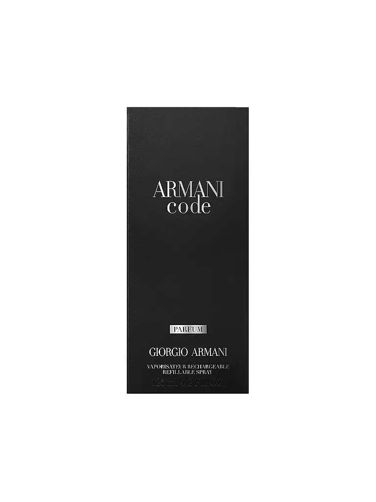 GIORGIO ARMANI Code Parfum 125 ml Nachfüllbar keine Farbe