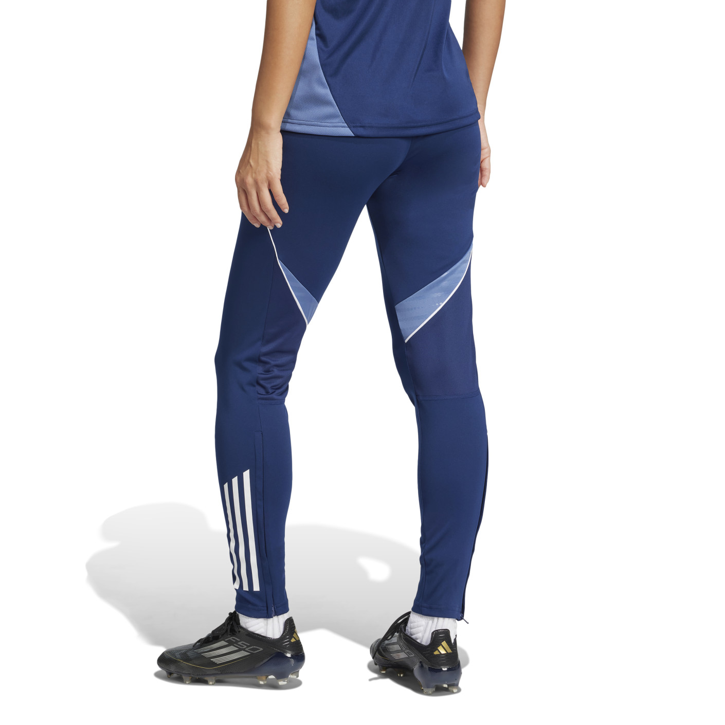 Adidas Tiro 25 Competition Trainingsbroek Dames Donkerblauw Lichtblauw Wit