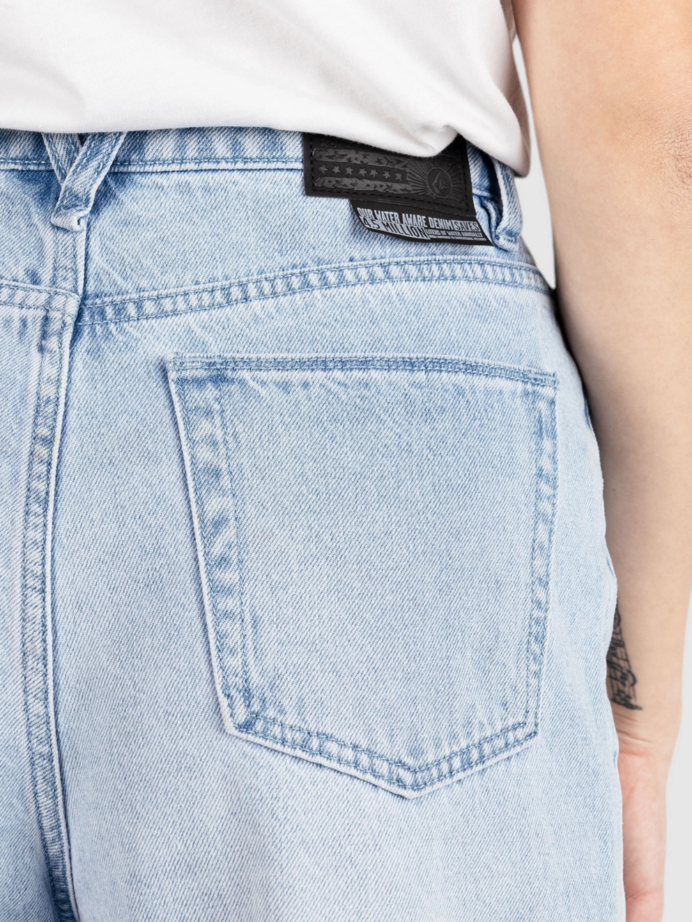Volcom Stoned Bf Hirise Jeans blue bird