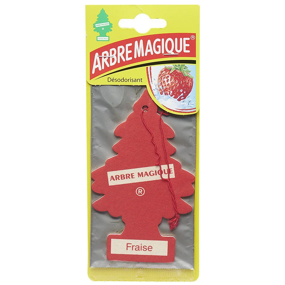 Arbre magique désodorisant voiture senteur fraise