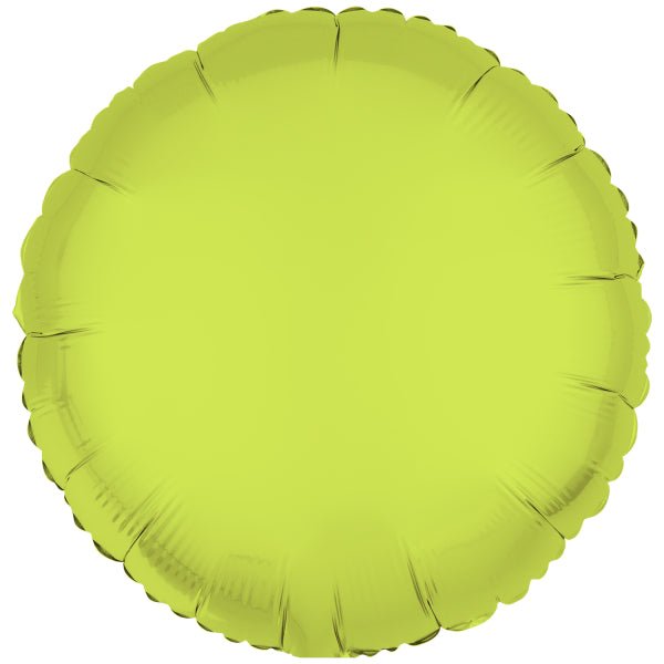 Neon Gele Helium Ballon Leeg 43cm