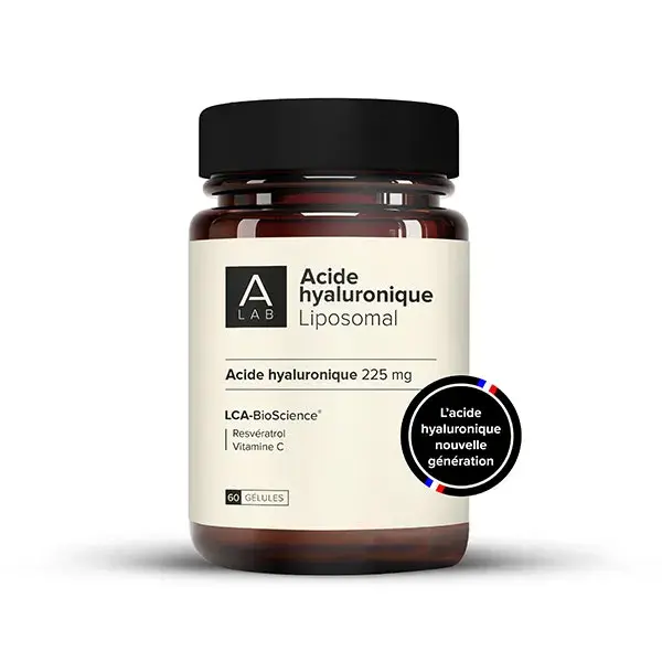 Ácido Hialurônico Lipossomal A-Lab 225mg - Antirrugas, Elasticidade e Firmeza da Pele - 60 cápsulas