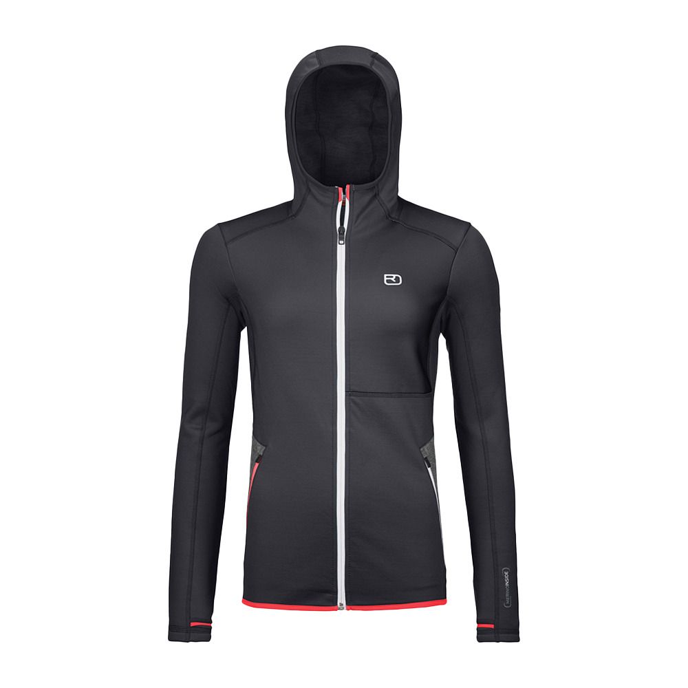 Ortovox FLEECE HOODY - Polaire Femme black raven