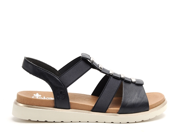 Rieker nu pieds plats femme v5051 bleu